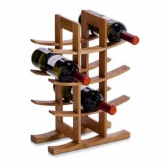 Бамбуковая винная стойка для 12 бутылок, Zeller цена и информация | Полки | 220.lv