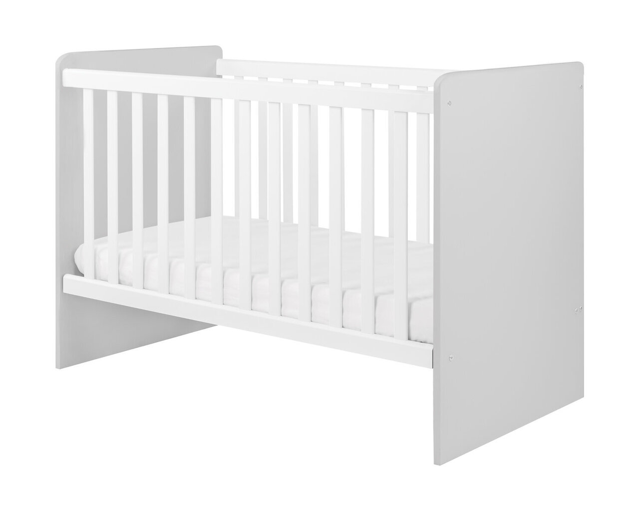 Bērnu gultiņa Ayla, 70x140 cm, pelēka цена и информация | Zīdaiņu gultas | 220.lv