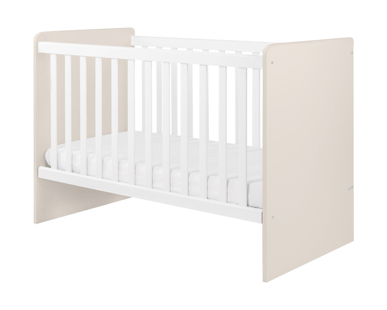 Bērnu gultiņa Ayla, 70x140 cm, smilškrāsas cena un informācija | Zīdaiņu gultas | 220.lv
