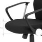 Biroja krēsls SONGMICS OBN034B01, melns cena un informācija | Biroja krēsli | 220.lv