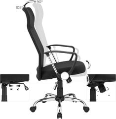 Biroja krēsls SONGMICS OBN034B01, melns цена и информация | Офисные кресла | 220.lv