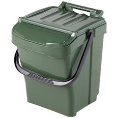 Atkritumu šķirošanas tvertne Urba plus, 40L, zaļa cena un informācija | Komposta kastes un āra konteineri | 220.lv