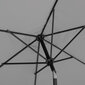 Dārza lietussargs, 270 cm tumši pelēks цена и информация | Saulessargi, markīzes un statīvi | 220.lv