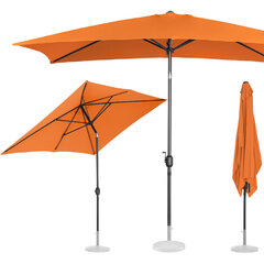 Saliekams lietussargs ar kloķi, 200x300 cm, oranžs цена и информация | Зонты, маркизы, стойки | 220.lv
