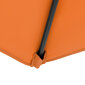Saliekams lietussargs ar kloķi, 200x300 cm, oranžs cena un informācija | Saulessargi, markīzes un statīvi | 220.lv