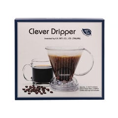 Clever Dripper - Kafijas automāts L 500ml caurspīdīgs brūns + 100 filtri cena un informācija | Kafijas kannas, tējkannas | 220.lv