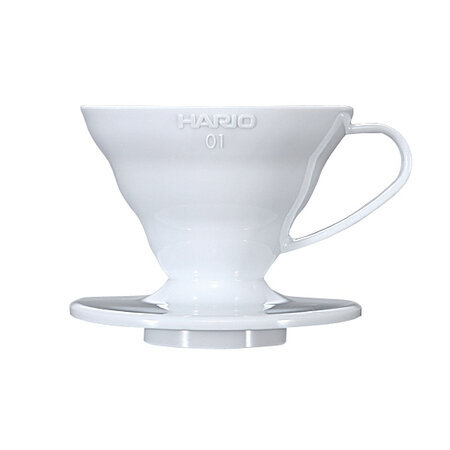 Hario plastmasas Drip V60-01 Balts cena un informācija | Kafijas kannas, tējkannas | 220.lv