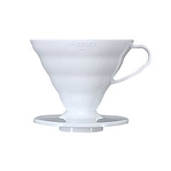 Hario plastmasas Drip V60-02 Balts cena un informācija | Kafijas kannas, tējkannas | 220.lv