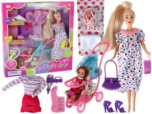 Набор куклы "Беременная Люси" с аксессуарами цена и информация | Игрушки для девочек | 220.lv