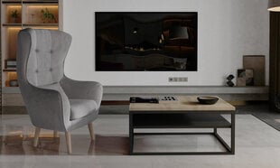 Dzīvojamās istabas mēbeļu komplekts Eltap Vince + Arti, brūns/pelēks cena un informācija | Atpūtas krēsli | 220.lv