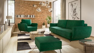 3-u daļu mīksto mēbeļu komplekts Eltap Megis, zaļš cena un informācija | Dīvānu komplekti | 220.lv