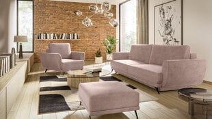 3-u daļu mīksto mēbeļu komplekts Eltap Megis, rozā cena un informācija | Dīvānu komplekti | 220.lv
