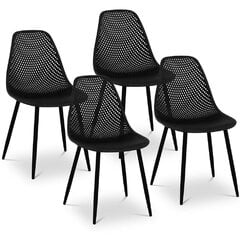 4-ru krēslu komplekts Fromm&Starck, melns kaina ir informacija | Biroja krēsli | 220.lv