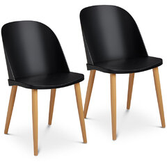 2-vu krēslu komplekts Fromm&Starck, melns cena un informācija | Biroja krēsli | 220.lv