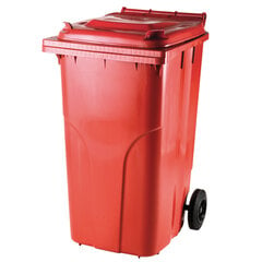 Atkritumu tvertnes Europlast Austria, sarkans, 240L cena un informācija | Komposta kastes un āra konteineri | 220.lv