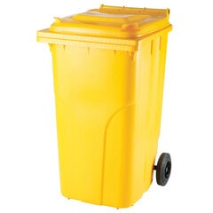 Atkritumu tvertne Europlast Austria, dzelten, 240L cena un informācija | Komposta kastes un āra konteineri | 220.lv