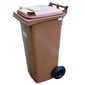 Atkritumu tvertne Europlast Austria, brūna, 240L cena un informācija | Komposta kastes un āra konteineri | 220.lv