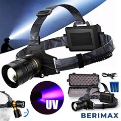 BERIMAX Galvas lukturis ORTEX OX-8881 UV BRM_0901048 cena un informācija | Lukturi | 220.lv