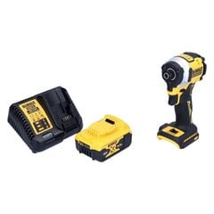 DeWalt DCF 850 P1 akumulatora triecienatslēga 18 V 205 Nm 1/4" bezsuku + 1x akumulators 5,0 Ah + lādētājs cena un informācija | Skrūvgrieži, urbjmašīnas | 220.lv