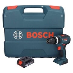 Bosch GSB 18V-55 Professional bezvadu triecienurbjmašīna 18 V 55 Nm bezsuku + 1x akumulators 2,0 Ah + korpuss - bez lādētāja kaina ir informacija | Skrūvgrieži, urbjmašīnas | 220.lv