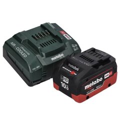 Metabo W 18 L BL 9-125 akumulatora leņķa slīpmašīna 18 V 125 mm bezsuku + 1x akumulators 10,0 Ah + lādētājs + metaBOX цена и информация | Шлифовальные машины | 220.lv