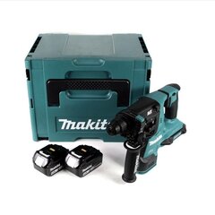 Makita DHR 280 MJ 2 x 18 V 36 V Li-Ion bezvadu urbjmašīna bez suku 28 mm SDS-PLUS in Makpac + 2 x 4,0 Ah akumulators - bez lādētāja цена и информация | Перфораторы | 220.lv