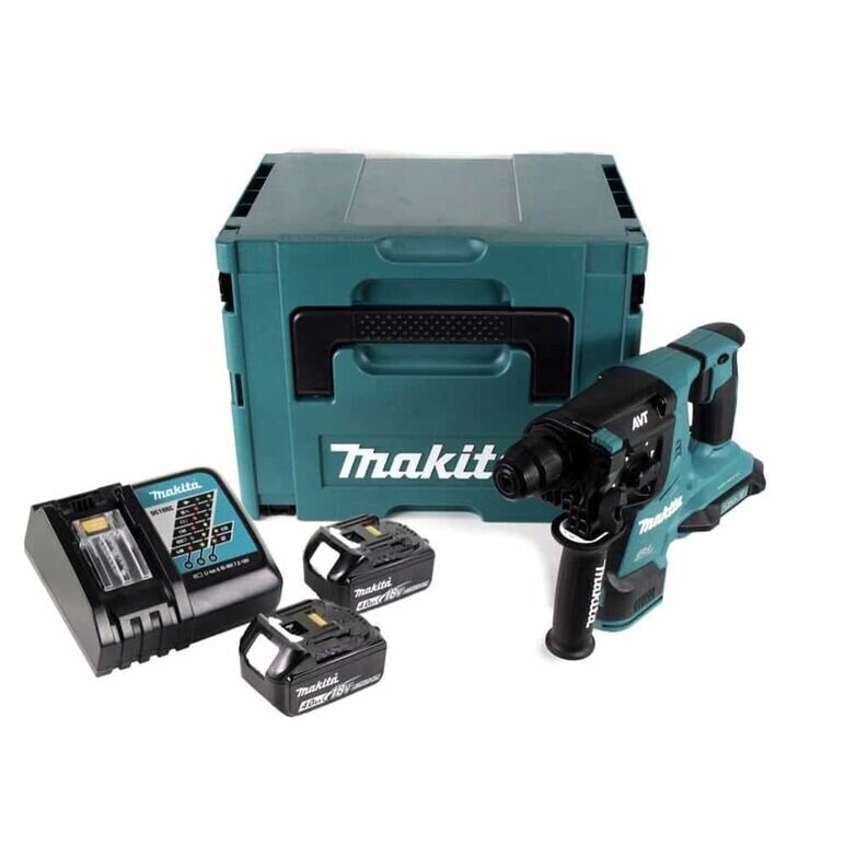 Makita DHR 280 RMJ akumulatora urbjmašīna bez sukām SDS-PLUS Makpac + 2x 18 V- 4 Ah / 4000 mAh akumulators un lādētājs cena un informācija | Perforatori | 220.lv