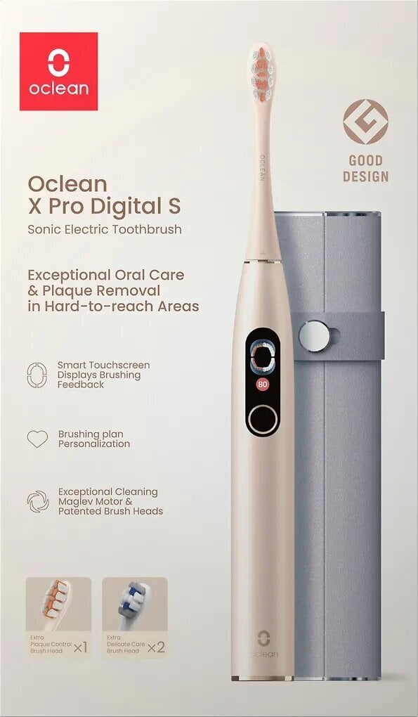 Oclean X Pro Digital цена и информация | Elektriskās zobu birstes | 220.lv