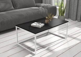 Журнальный столик ADRK Furniture Narisa 100х60 см, черный/белый цвет цена и информация | Журнальные столики | 220.lv