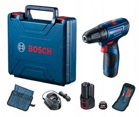 Urbjmašīna/skrūvgriezis Bosch GSR 120-LI, 12 V, ar akumulatoru цена и информация | Шуруповерты, дрели | 220.lv