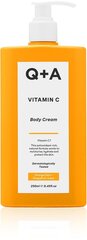 Ķermeņa krēms Q+A Vitamin C Body Cream, 250 ml cena un informācija | Ķermeņa krēmi, losjoni | 220.lv