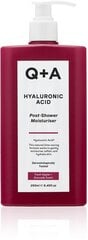 Увлажняющий крем для тела с гиалуроновой кислотой Q+A Hyaluronic Acid Post Shower Moisturizer, 250мл цена и информация | Кремы, лосьоны для тела | 220.lv