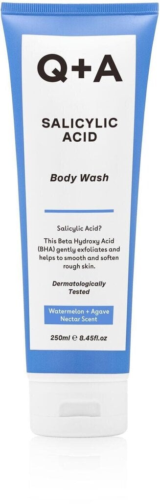 Ķermeņa mazgāšanas līdzeklis Q+A Salicylic Acid Body Wash, 250 ml cena un informācija | Dušas želejas, eļļas | 220.lv