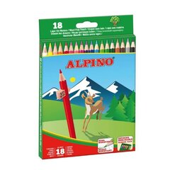 Zīmuļu komplekts Alpino, 18 gab. cena un informācija | Modelēšanas un zīmēšanas piederumi | 220.lv