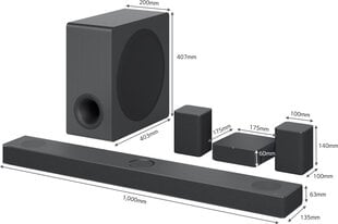 LG S80QR цена и информация | Домашняя акустика и системы «Саундбар» («Soundbar“) | 220.lv