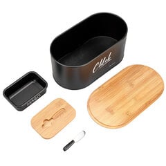 стальная сковорода для хлеба и масла с ножом e-6021 цена и информация | Кухонные принадлежности | 220.lv