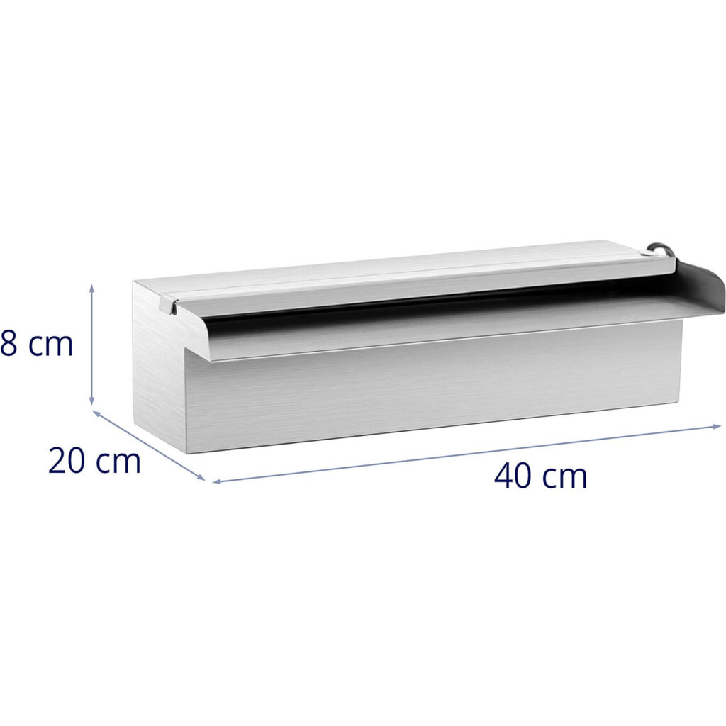 Sienas ūdenskrituma sliede dīķdārzam ar LED gaismu, 30 cm cena un informācija | Dārza baseini un to kopšanas līdzekļi | 220.lv