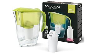 Water flter jug Aquaphor Smile lime green + cartridge A5 MG цена и информация | Стаканы, фужеры, кувшины | 220.lv