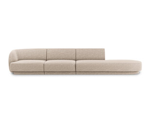 Dīvāns Micadoni Home Miley right, 302x85x74 cm, smilškrāsas cena un informācija | Dīvāni | 220.lv