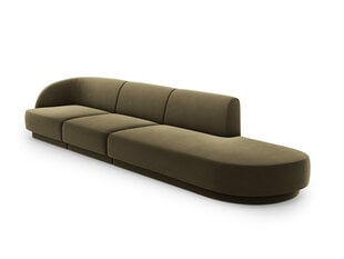 Dīvāns Micadoni Home Miley right, 302x85x74 cm, brūns cena un informācija | Dīvāni | 220.lv