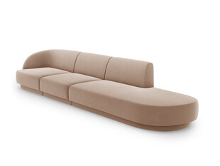 Dīvāns Micadoni Home Miley right, 302x85x74 cm, smilškrāsas cena un informācija | Dīvāni | 220.lv