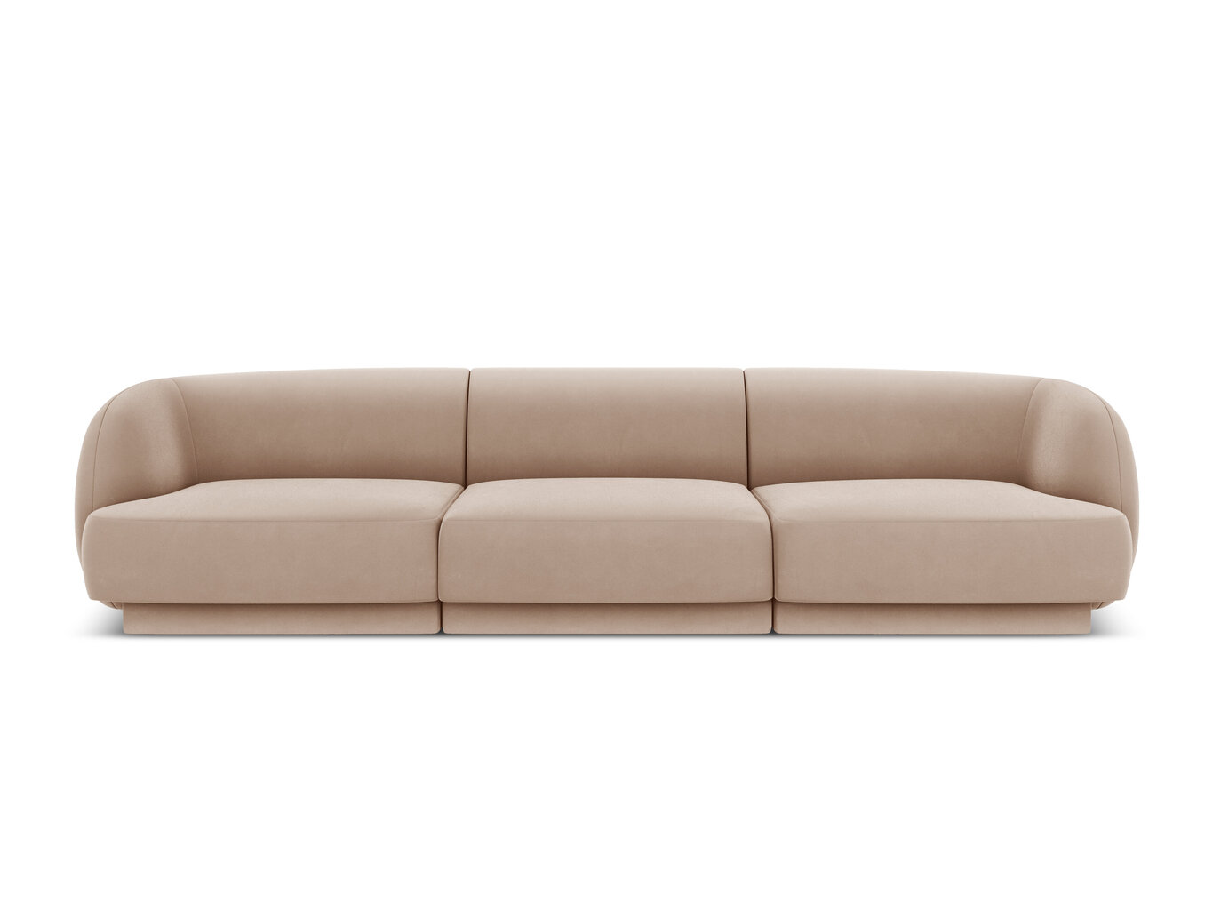 Dīvāns Micadoni Home Miley Miley 259x85x74 cm, smilškrāsas cena un informācija | Dīvāni | 220.lv