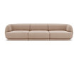 Dīvāns Micadoni Home Miley Miley 259x85x74 cm, smilškrāsas cena un informācija | Dīvāni | 220.lv