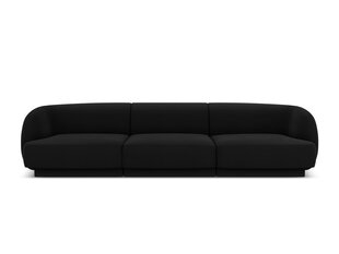 Dīvāns Micadoni Home Miley Miley 259x85x74 cm, melns cena un informācija | Dīvāni | 220.lv