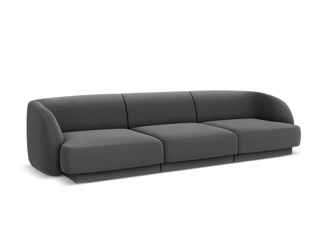 Dīvāns Micadoni Home Miley Miley 259x85x74 cm, pelēks cena un informācija | Dīvāni | 220.lv