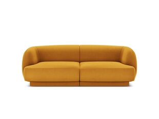Dīvāns Micadoni Home Miley 184x85x74 cm, dzeltens cena un informācija | Dīvāni | 220.lv