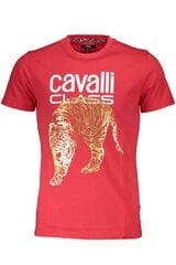 Cavalli Class T-krekls vīriešiem QXT061I-JD060, sarkans cena un informācija | Vīriešu T-krekli | 220.lv