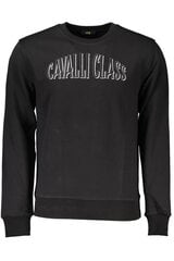 Džemperis vīriešiem Cavalli Class QXT65D-CF062, melns cena un informācija | Vīriešu jakas | 220.lv