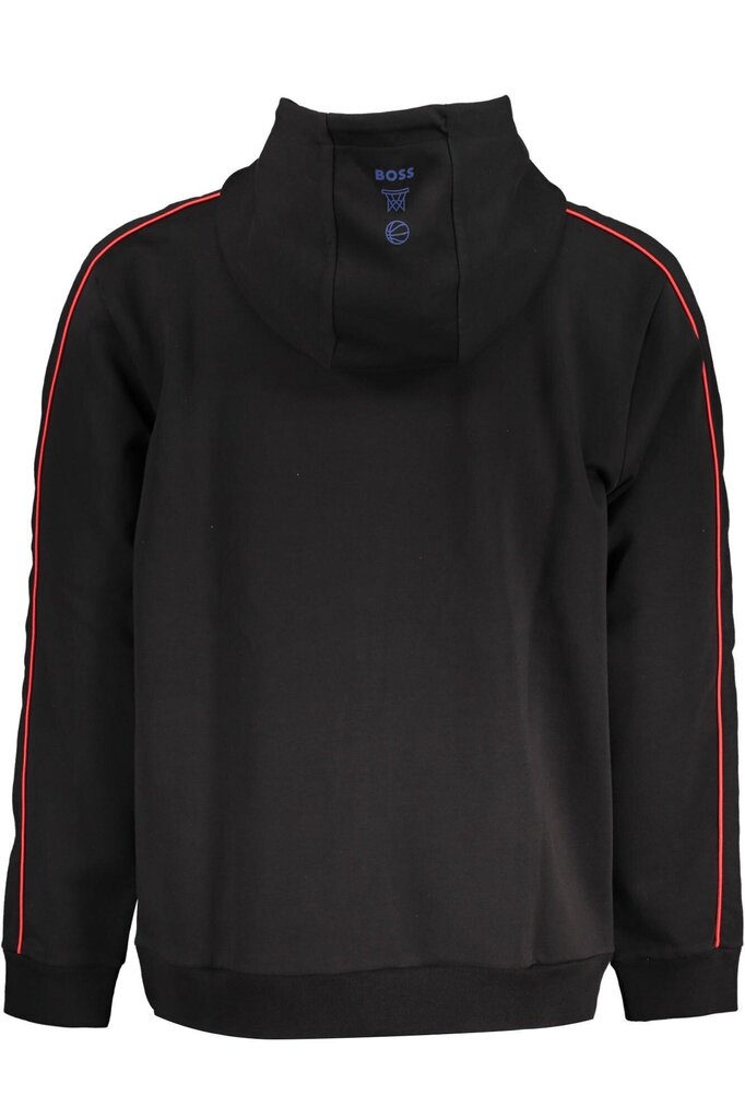 Hugo Boss vīriešu sporta krekls 50477412-W-ZIP-NBA, melns cena un informācija | Vīriešu jakas | 220.lv