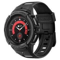 Spigen RUGGED ARMOR "PRO" GALAXY Watch 5 PRO (45 MM) BLACK цена и информация | Аксессуары для смарт-часов и браслетов | 220.lv